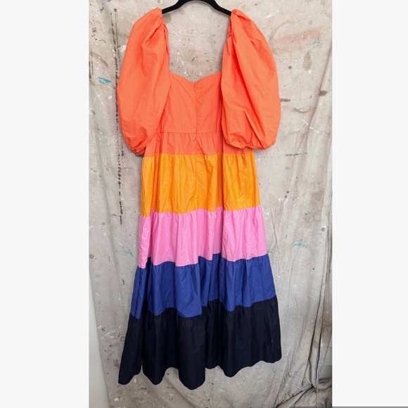 Farm Rio Tiered Colorblocked Maxi Dress - Picture 5 of 6